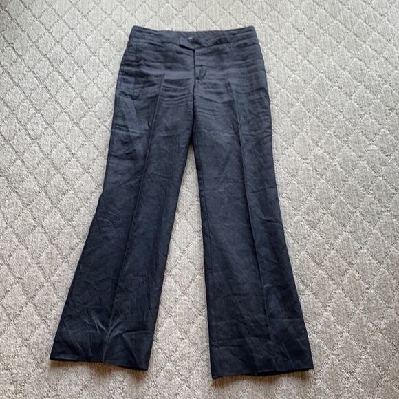 Merona linen dress pants polyester lining minimalist career office sz 4 - Picture 1 of 7